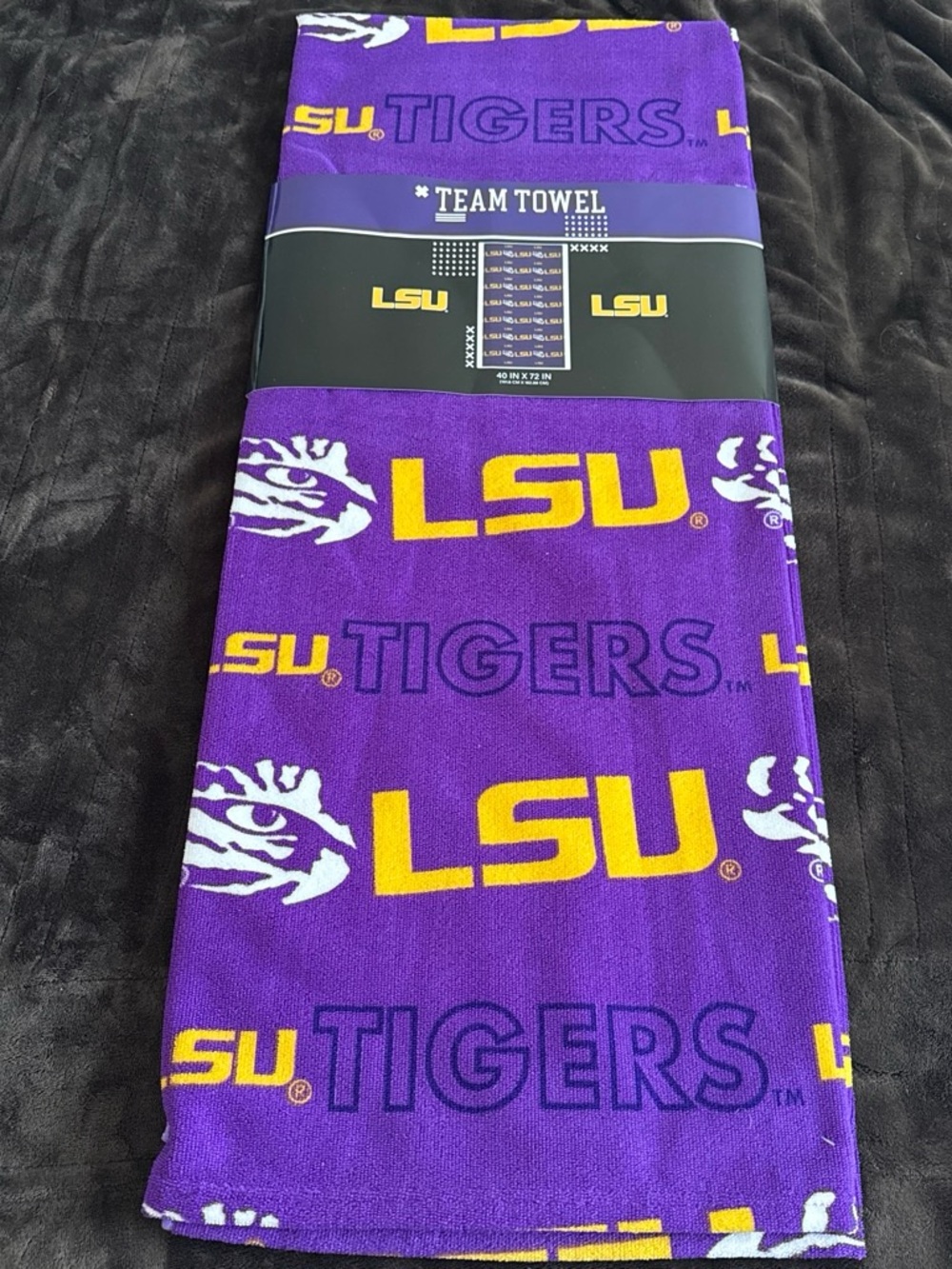 LSU Tigers Team Towel - Purple & Gold